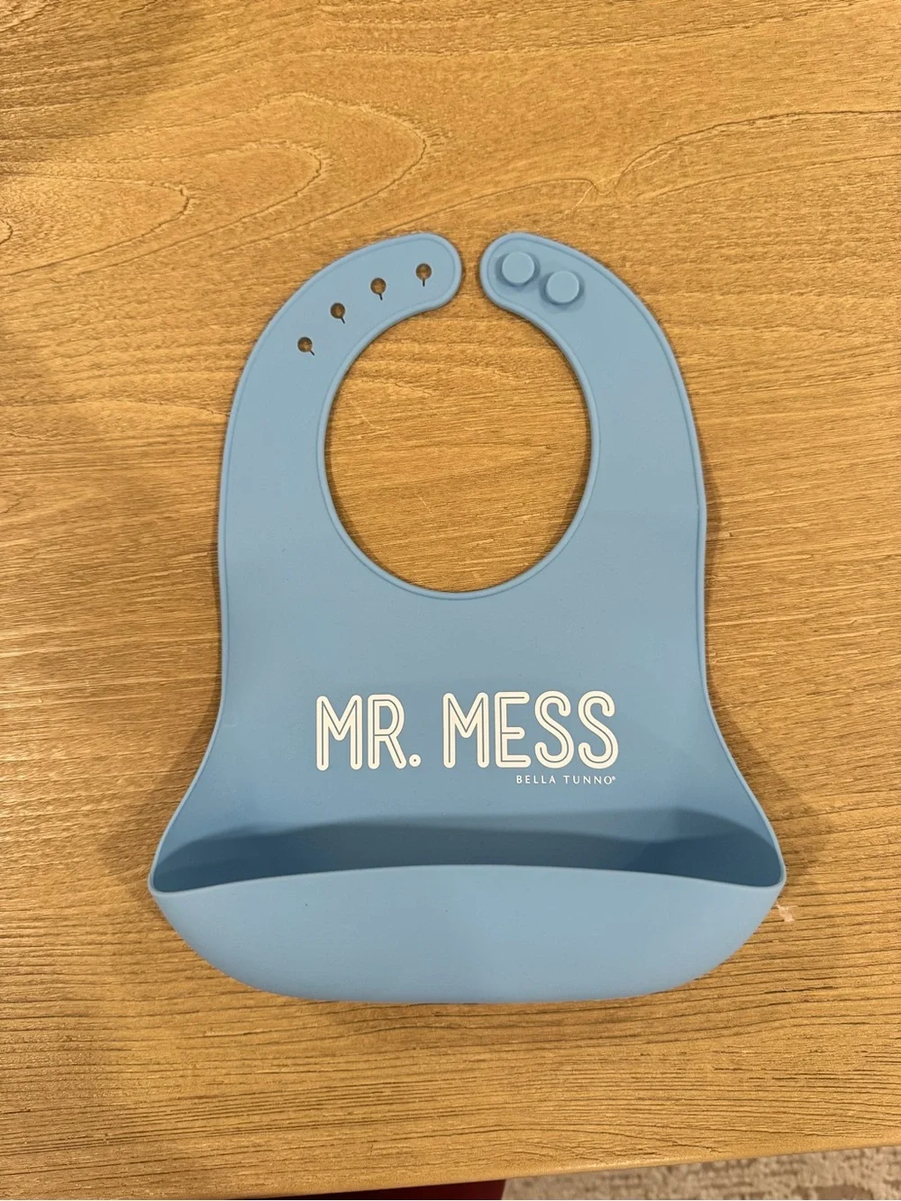 Bella Tunno // Mr. Mess Silicone Bib // Blue